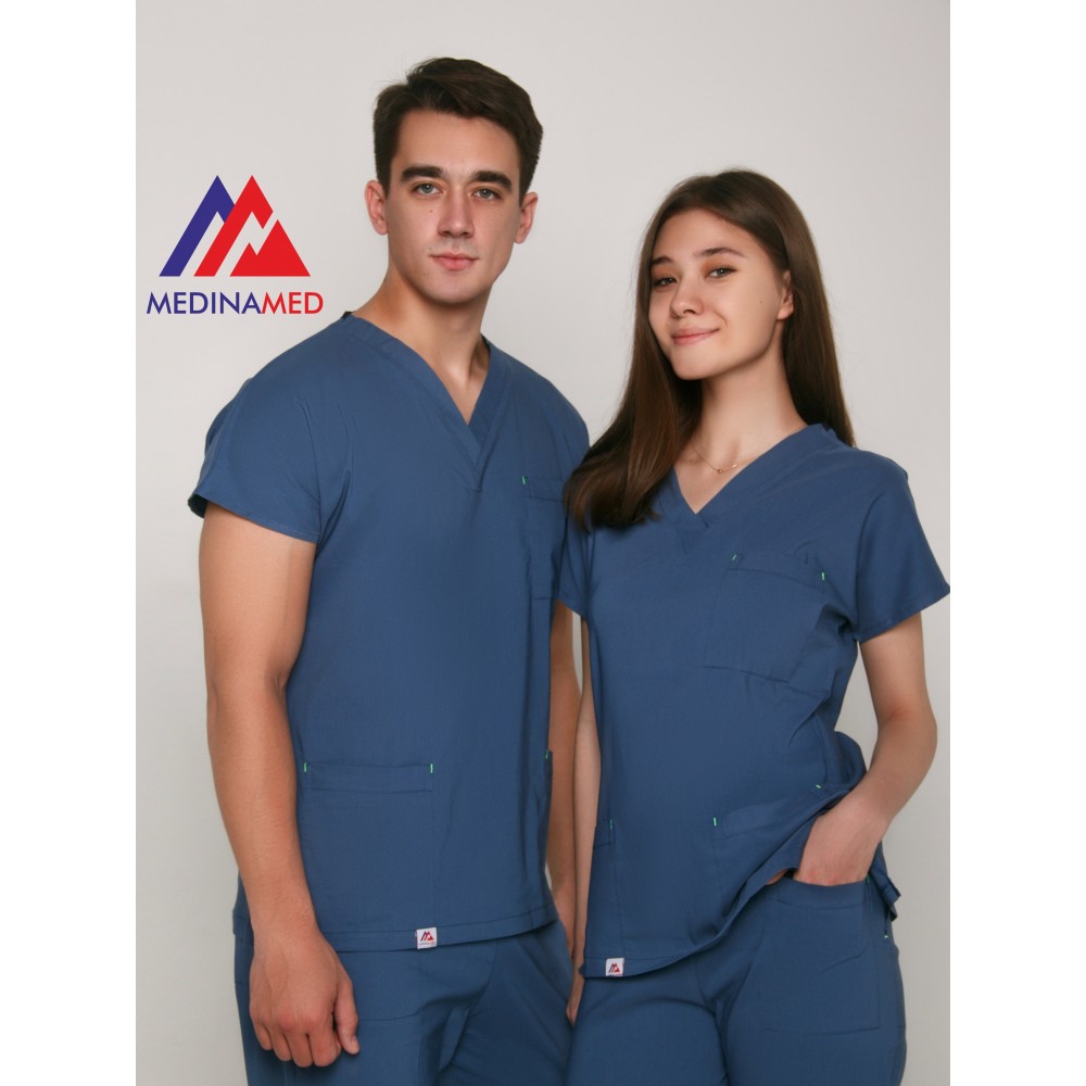 Грейс унисекс фасон нефтяной синий