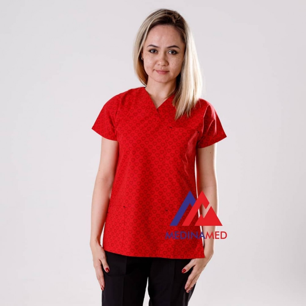 костюм принт Сердечки (Турция)